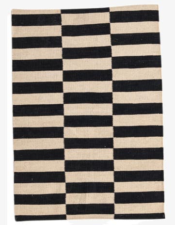 2' 8 x 3' 9 Hand Woven Kilim Modern Wool Rug