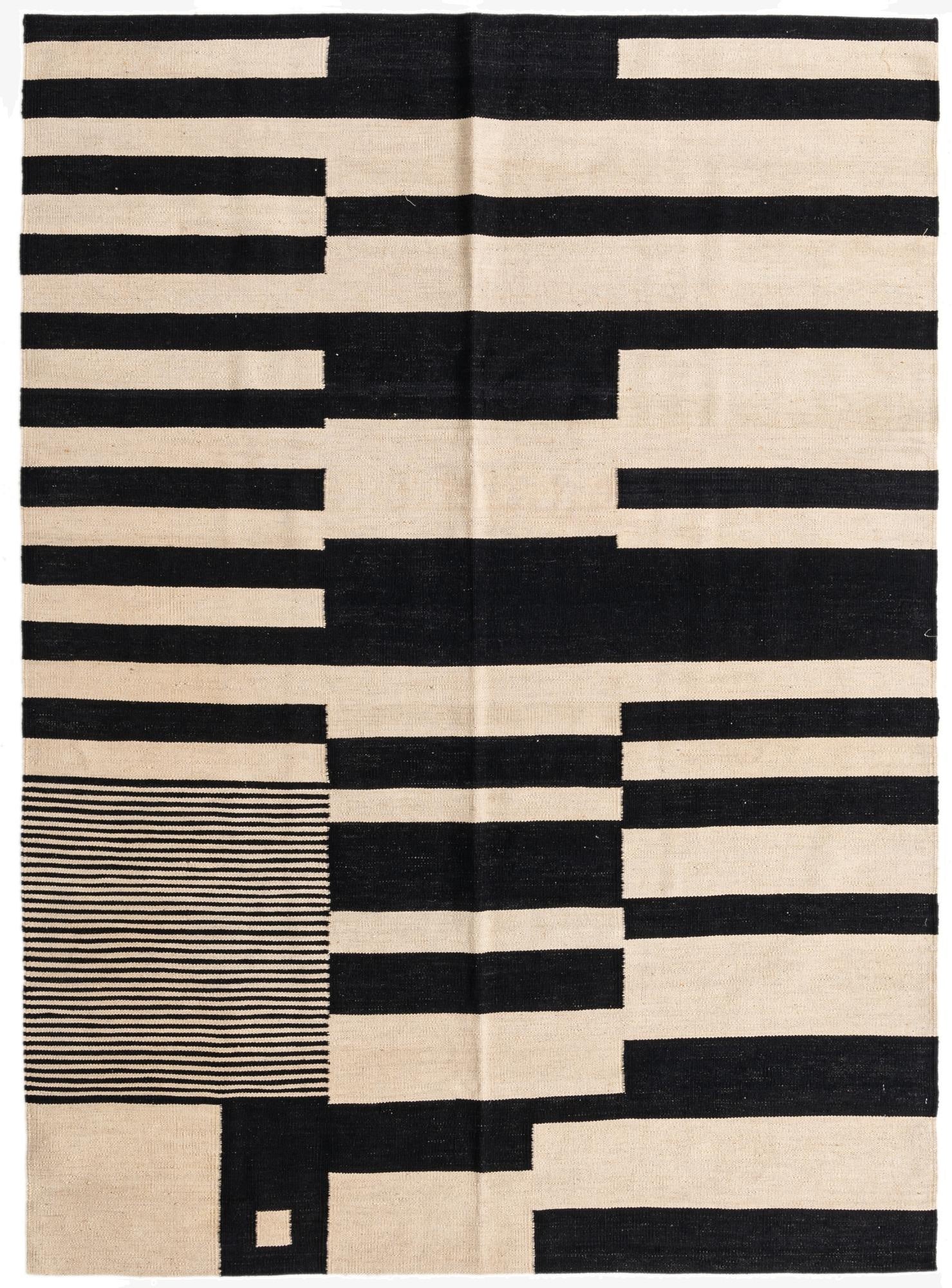 5' 8 x 7' 9  Hand Woven Kilim Modern Wool Rug