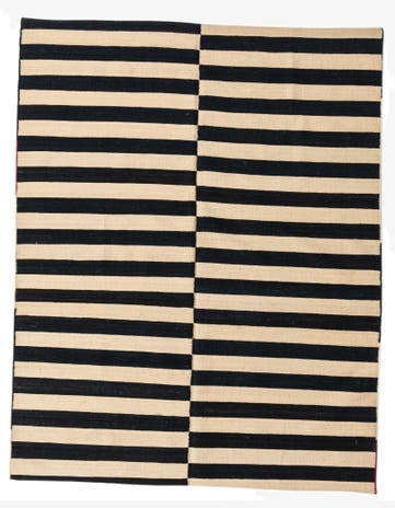 5' 2 x 6' 6 Hand Woven Kilim Modern Wool Rug