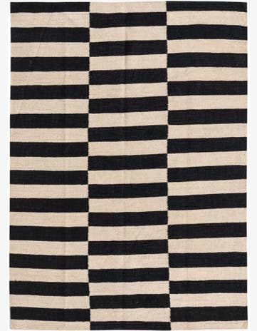 3' 6 x 4' 9 Hand Woven Kilim Modern Wool Rug