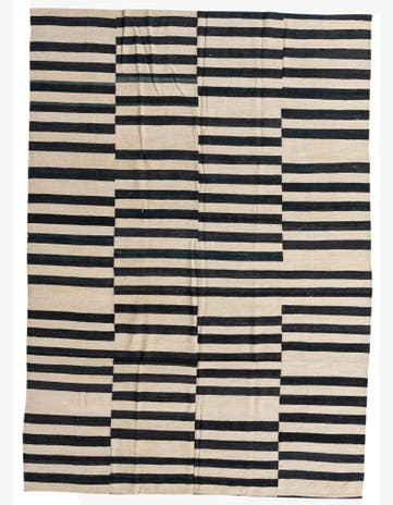 6' 10 x 9' 8 Hand Woven Kilim Modern Wool Rug