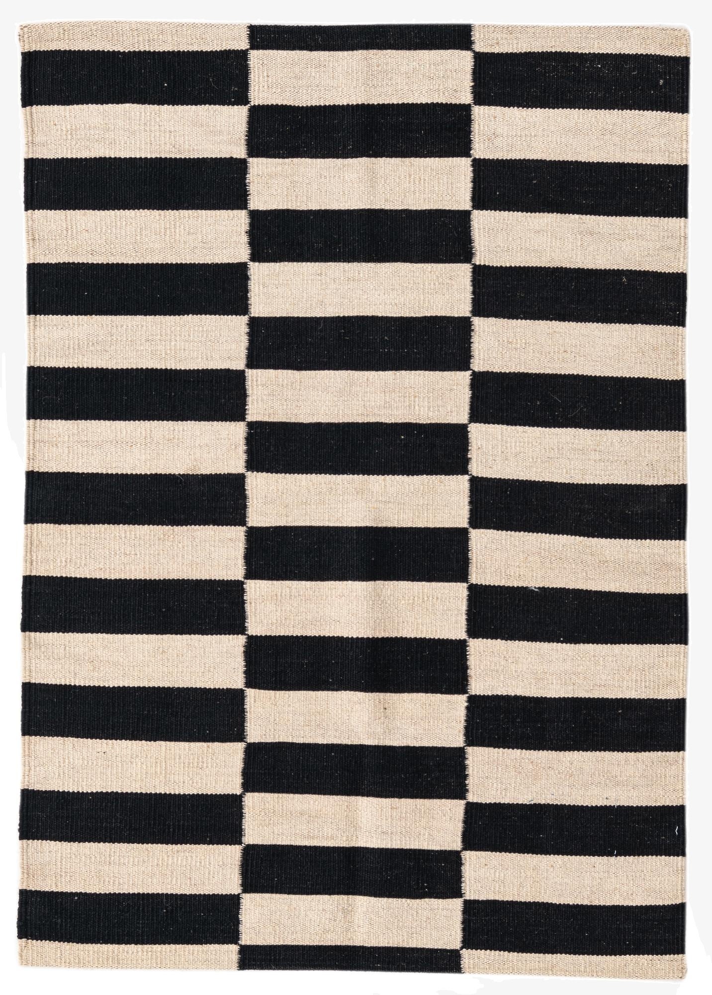 2' 8 x 3' 10  Hand Woven Kilim Modern Wool Rug