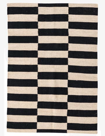 2' 8 x 3' 10 Hand Woven Kilim Modern Wool Rug