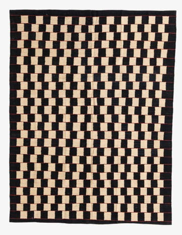 4' 9 x 6' 2 Hand Woven Kilim Modern Wool Rug