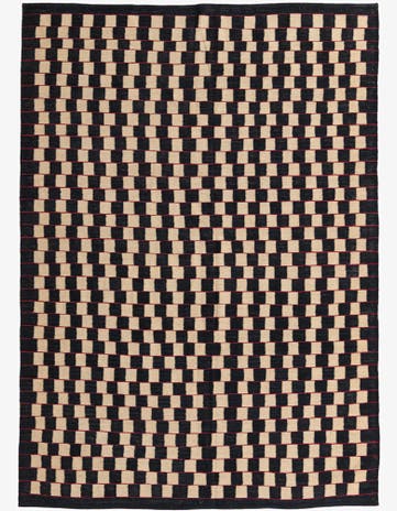 6' 8 x 9' 6 Hand Woven Kilim Modern Wool Rug