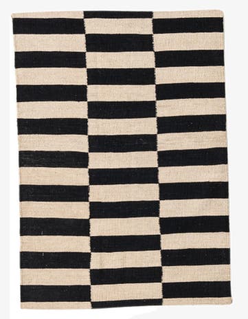 2' 8 x 3' 9 Hand Woven Kilim Modern Wool Rug