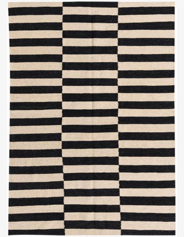 4' 2 x 6' Hand Woven Kilim Modern Wool Rug