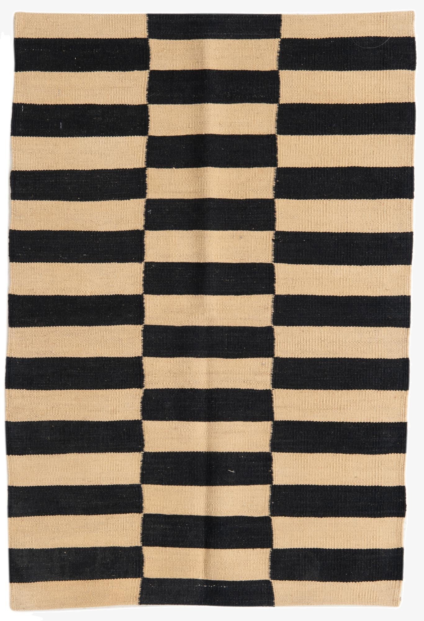 2' 8 x 3' 11  Hand Woven Kilim Modern Wool Rug