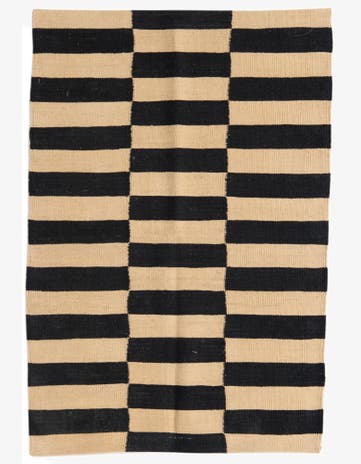 2' 8 x 3' 11 Hand Woven Kilim Modern Wool Rug