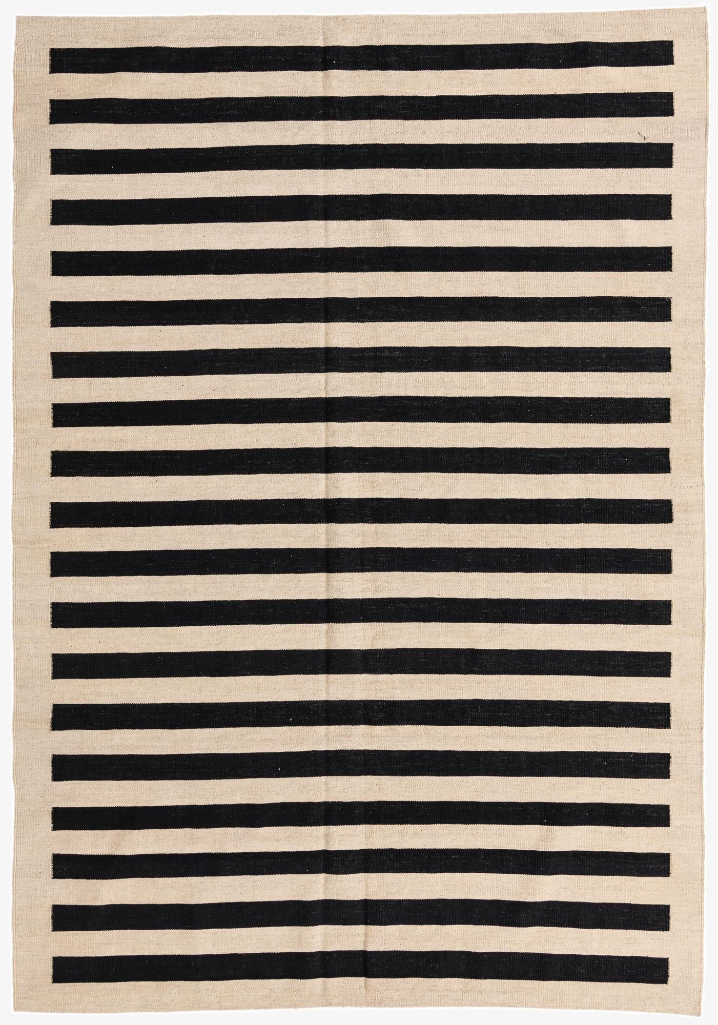 6' 9 x 9' 11  Hand Woven Kilim Modern Wool Rug