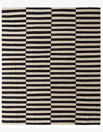 8' 1 x 9' 8 Hand Woven Kilim Modern Wool Rug