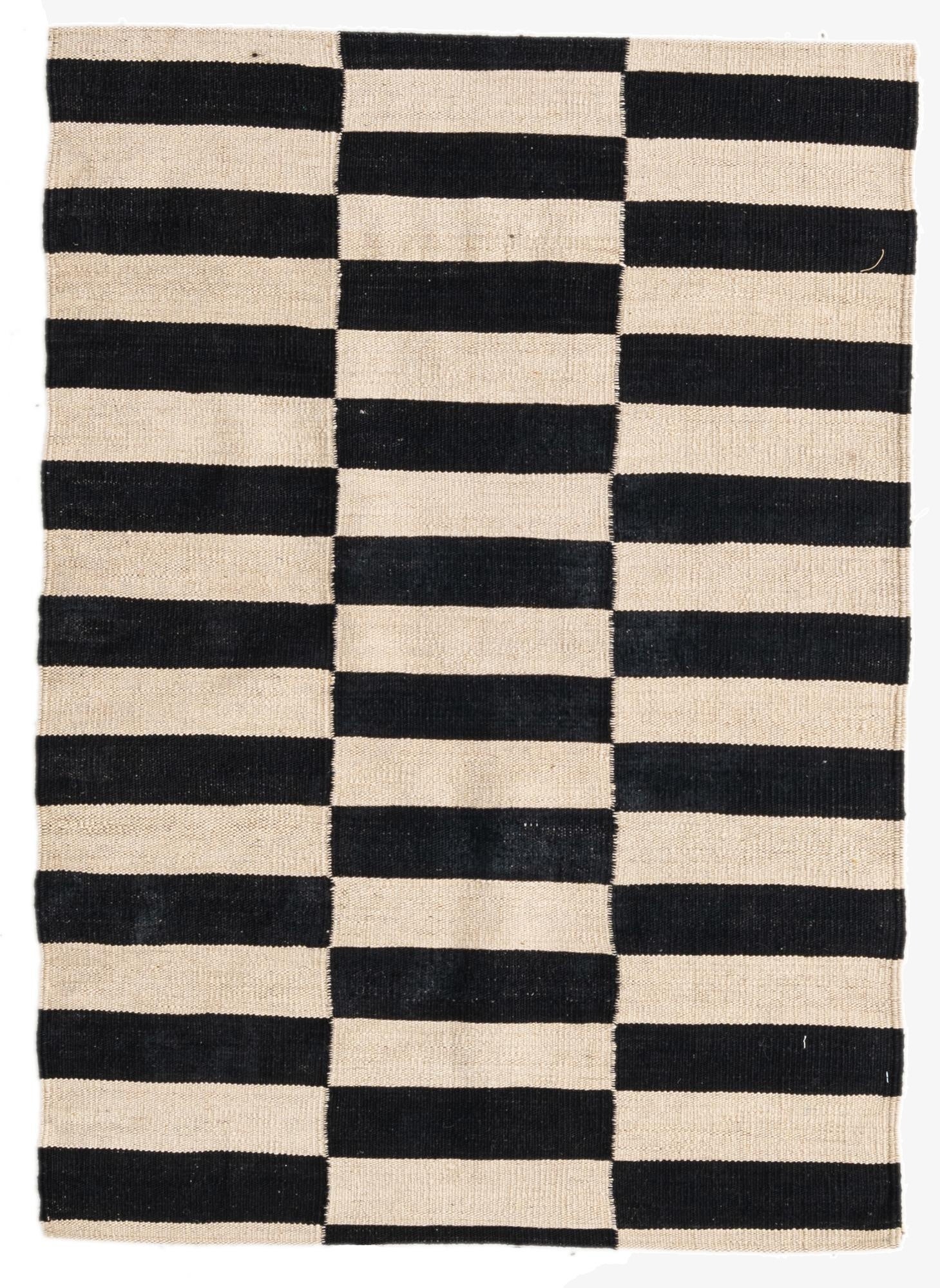 2' 8 x 3' 9  Hand Woven Kilim Modern Wool Rug