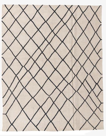 5' 1 x 6' 6 Hand Woven Kilim Modern Wool Rug