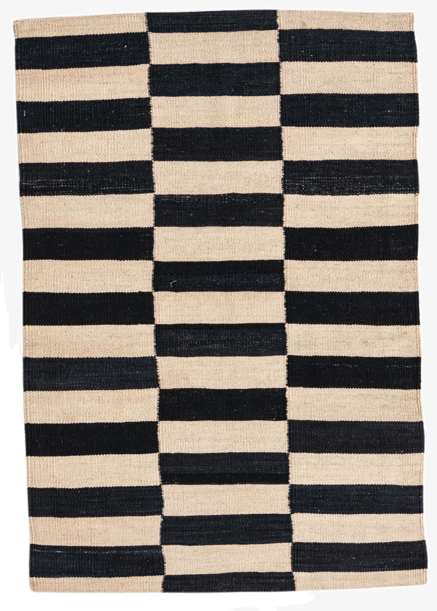 2' 8 x 3' 10  Hand Woven Kilim Modern Wool Rug