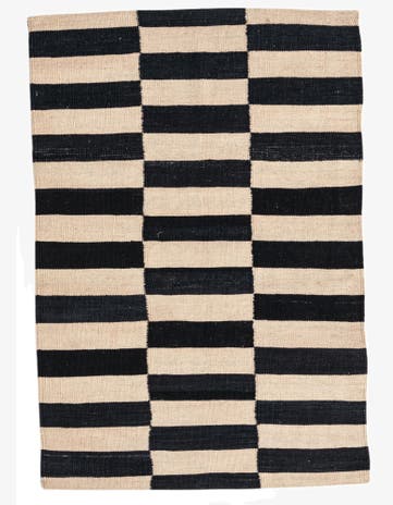 2' 8 x 3' 10 Hand Woven Kilim Modern Wool Rug