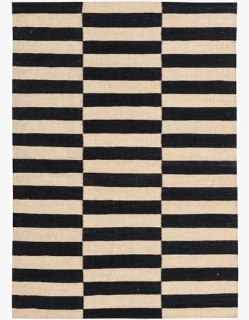 3' 5 x 4' 10 Hand Woven Kilim Modern Wool Rug