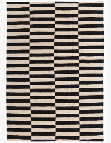 5' 5 x 7' 9 Hand Woven Kilim Modern Wool Rug