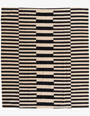 8' 4 x 9' 6 Hand Woven Kilim Modern Wool Rug