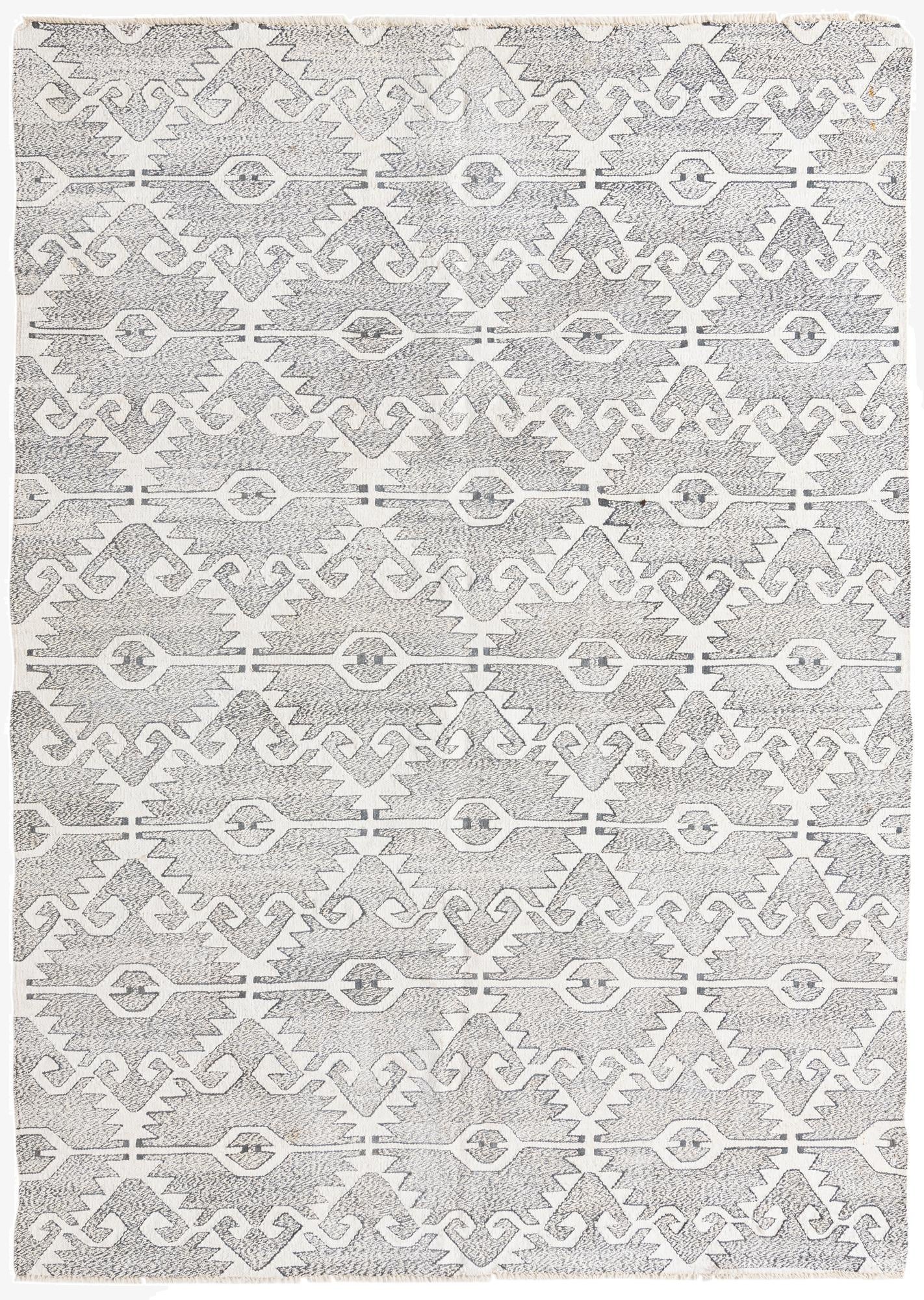 5' 7 x 7' 10  Hand Woven Kilim Modern Wool Rug