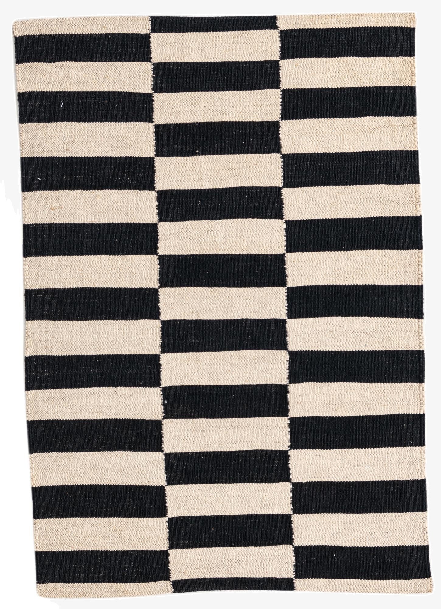 2' 8 x 3' 10  Hand Woven Kilim Modern Wool Rug