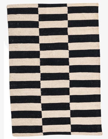 2' 8 x 3' 10 Hand Woven Kilim Modern Wool Rug