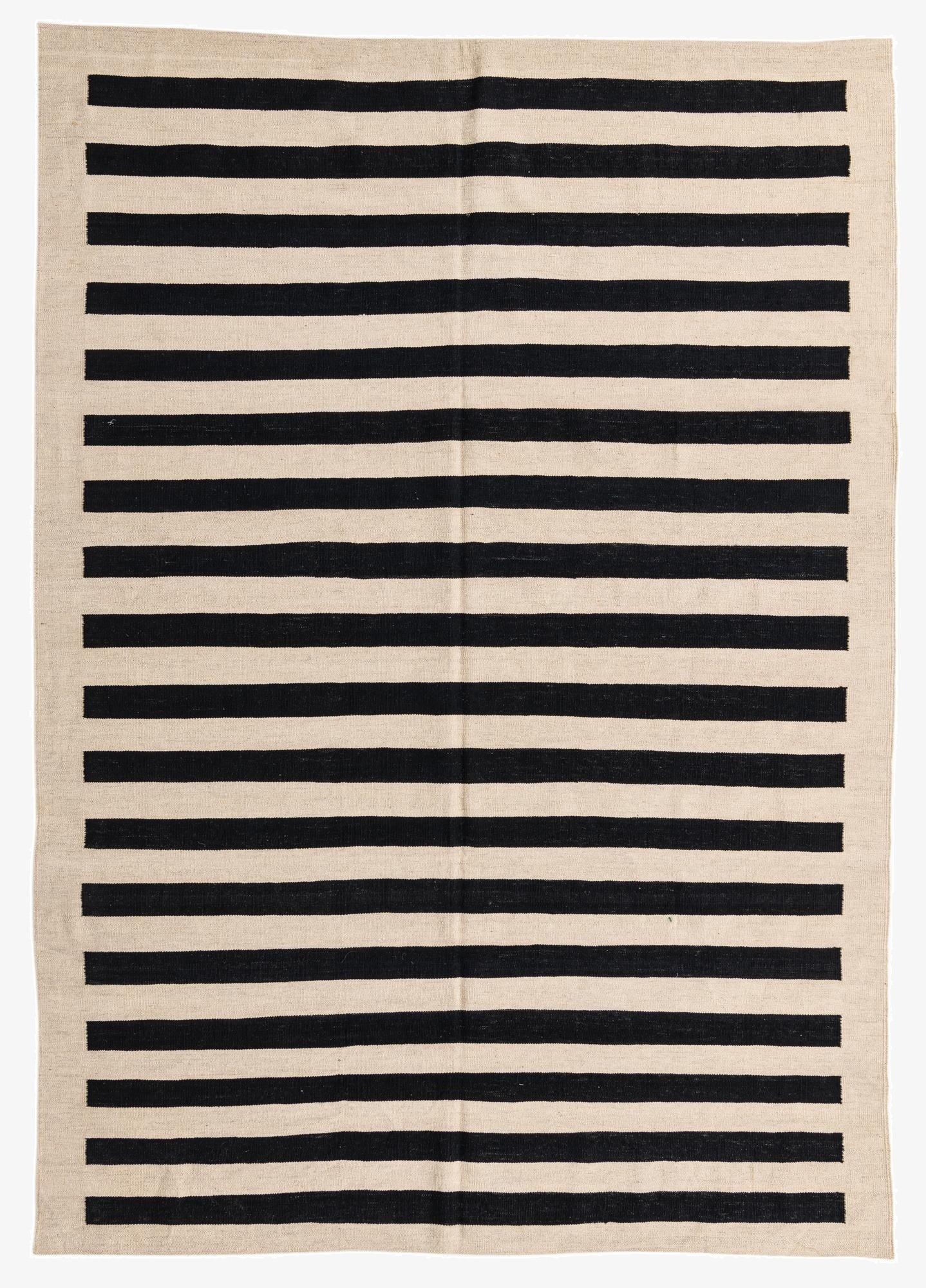 6' 9 x 9' 7  Hand Woven Kilim Modern Wool Rug