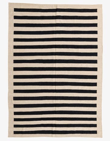 6' 9 x 9' 7 Hand Woven Kilim Modern Wool Rug