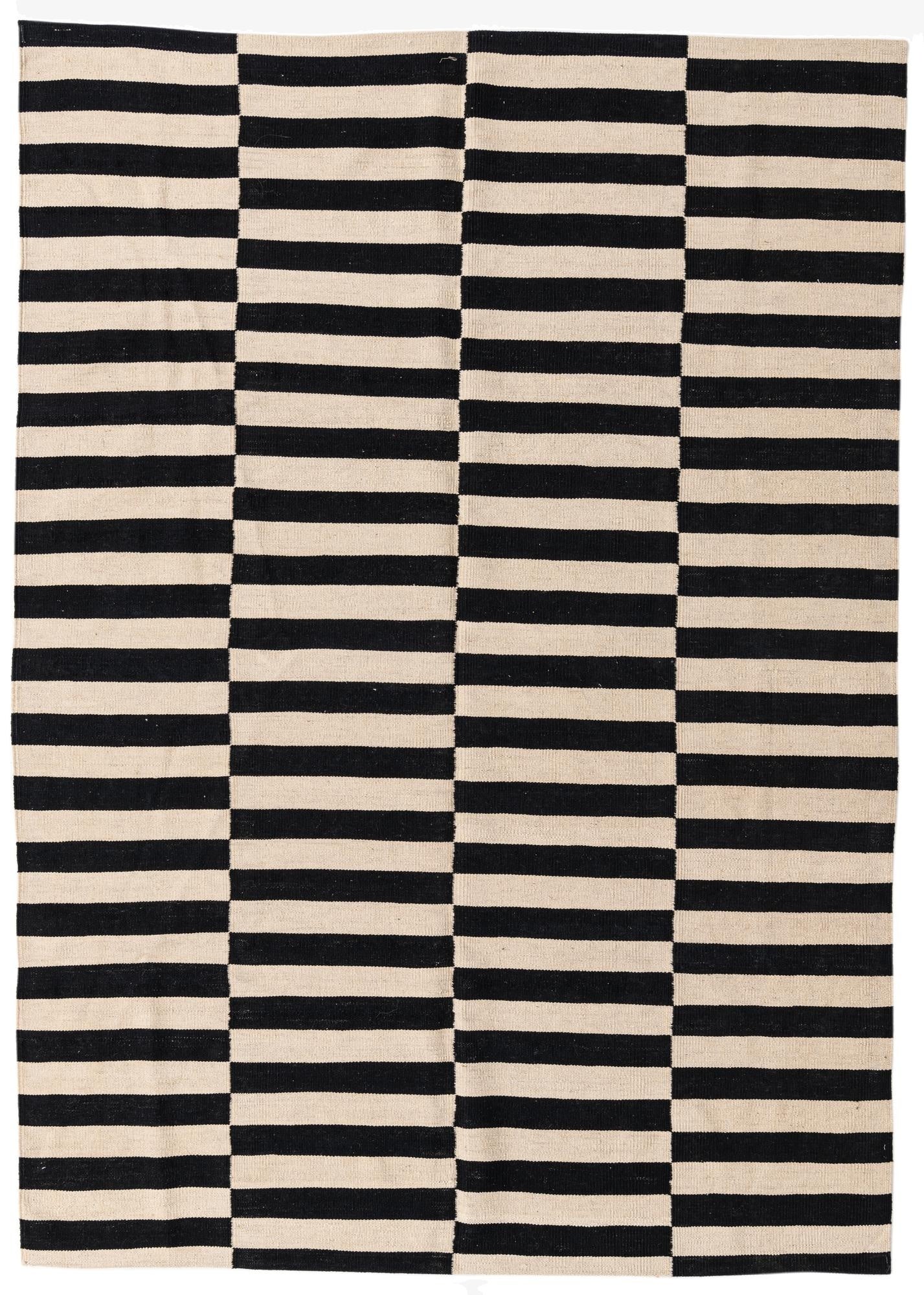 5' 7 x 7' 11  Hand Woven Kilim Modern Wool Rug