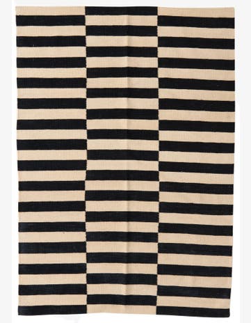 4' 3 x 6' Hand Woven Kilim Modern Wool Rug