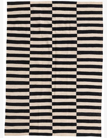 5' 7 x 7' 10 Hand Woven Kilim Modern Wool Rug
