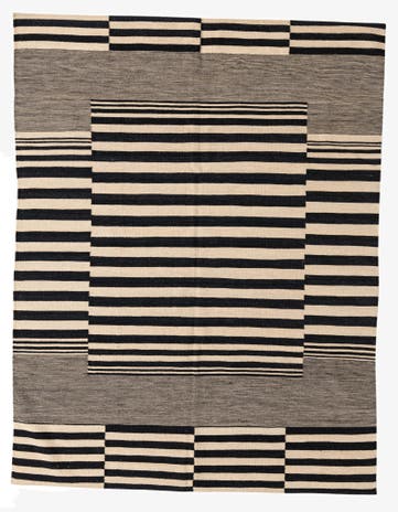6' x 7' 8 Hand Woven Kilim Modern Wool Rug