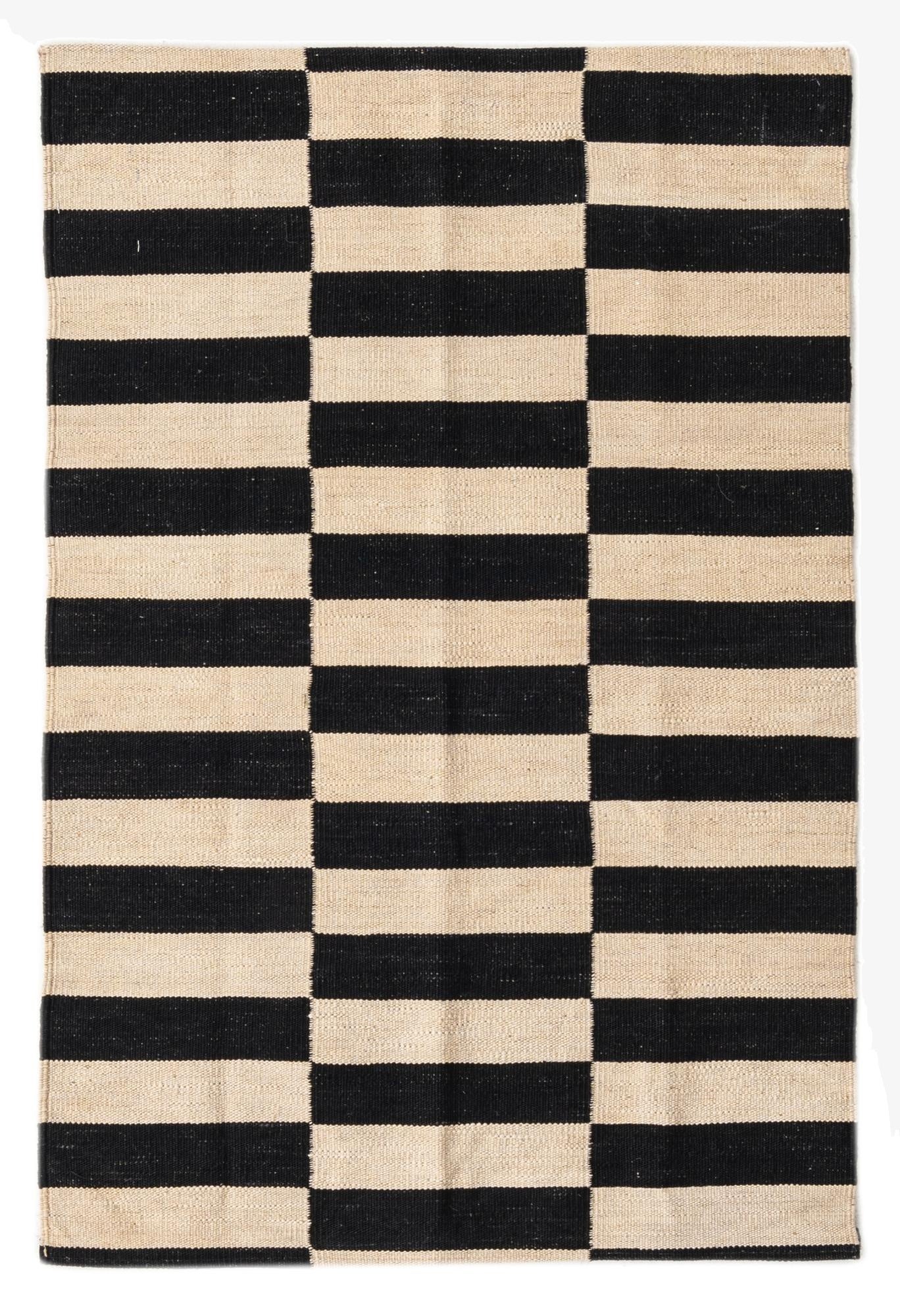 2' 7 x 4' 10  Hand Woven Kilim Modern Wool Rug