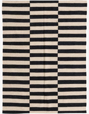 4' 3 x 5' 10 Hand Woven Kilim Modern Wool Rug