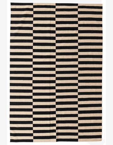 6' 6 x 9' 10 Hand Woven Kilim Modern Wool Rug