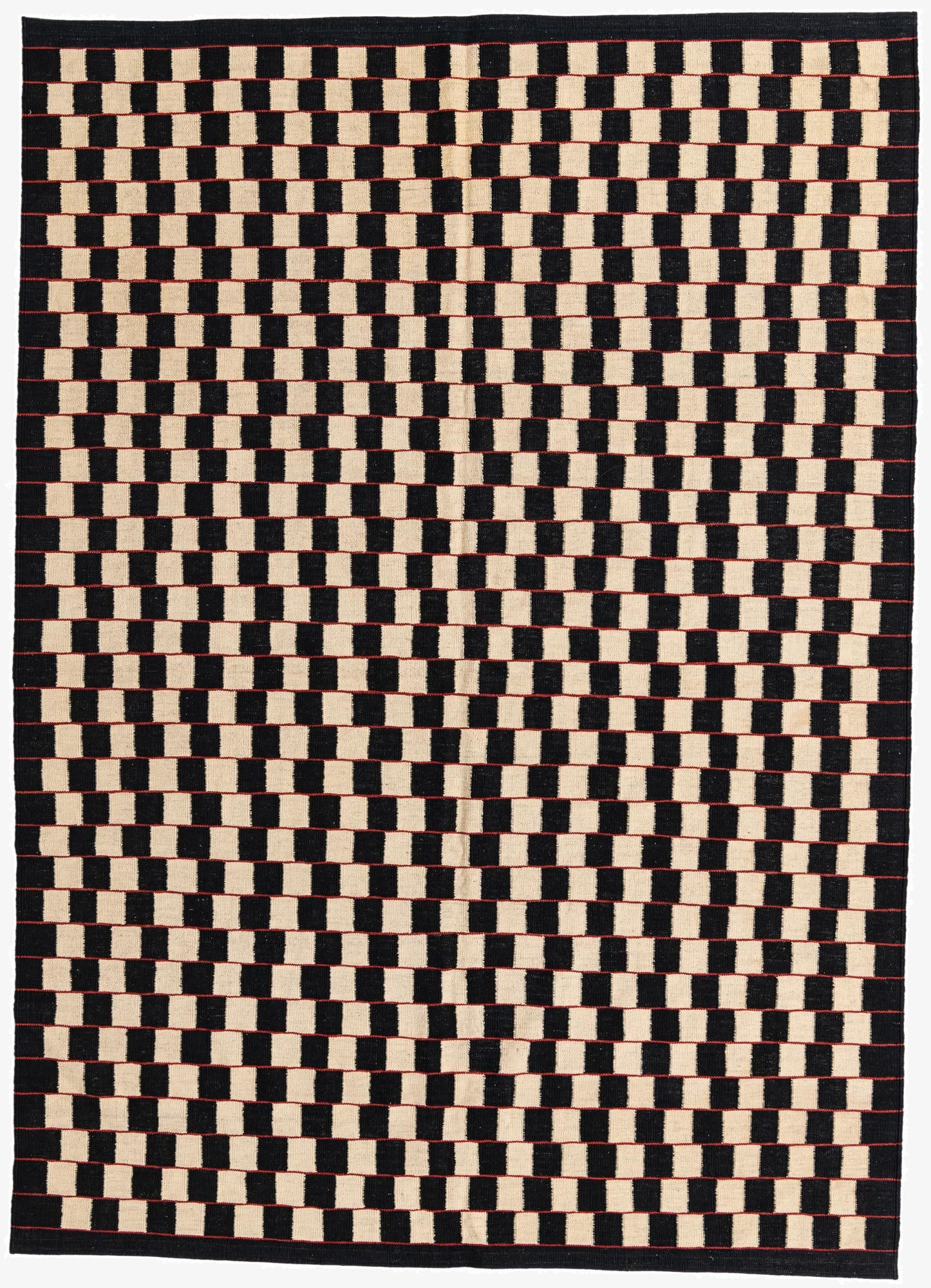 6' 9 x 9' 6  Hand Woven Kilim Modern Wool Rug