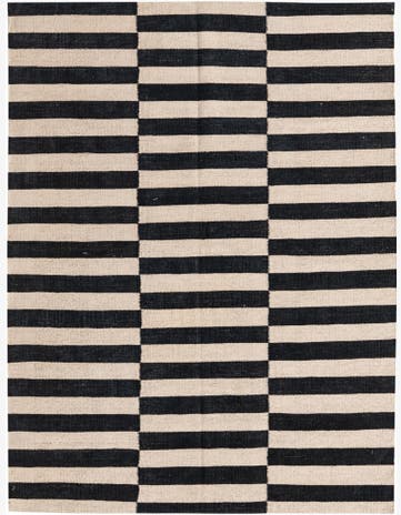 4' 4 x 5' 9 Hand Woven Kilim Modern Wool Rug