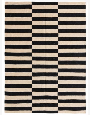 4' 3 x 5' 10 Hand Woven Kilim Modern Wool Rug