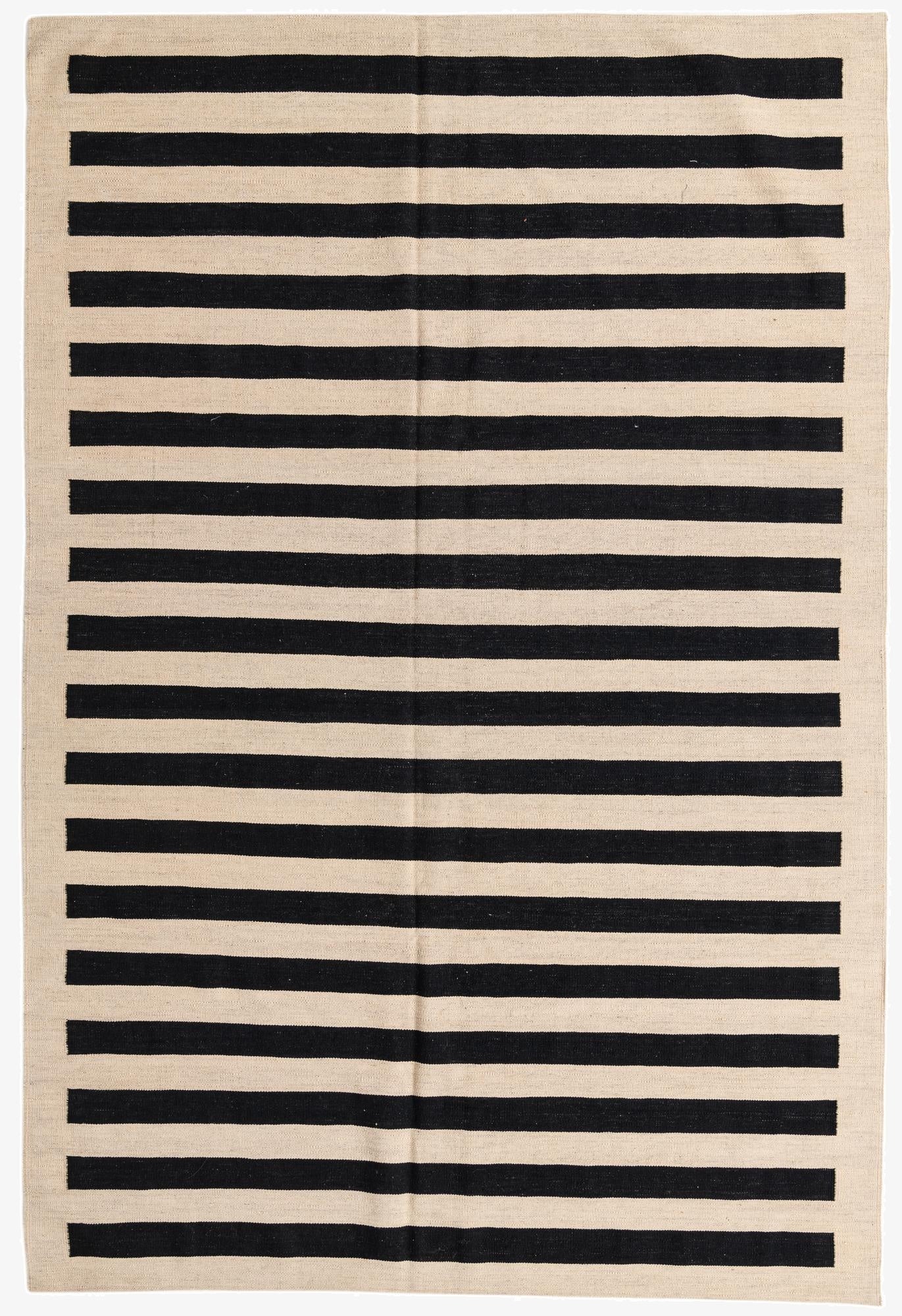 6' 7 x 9' 9  Hand Woven Kilim Modern Wool Rug