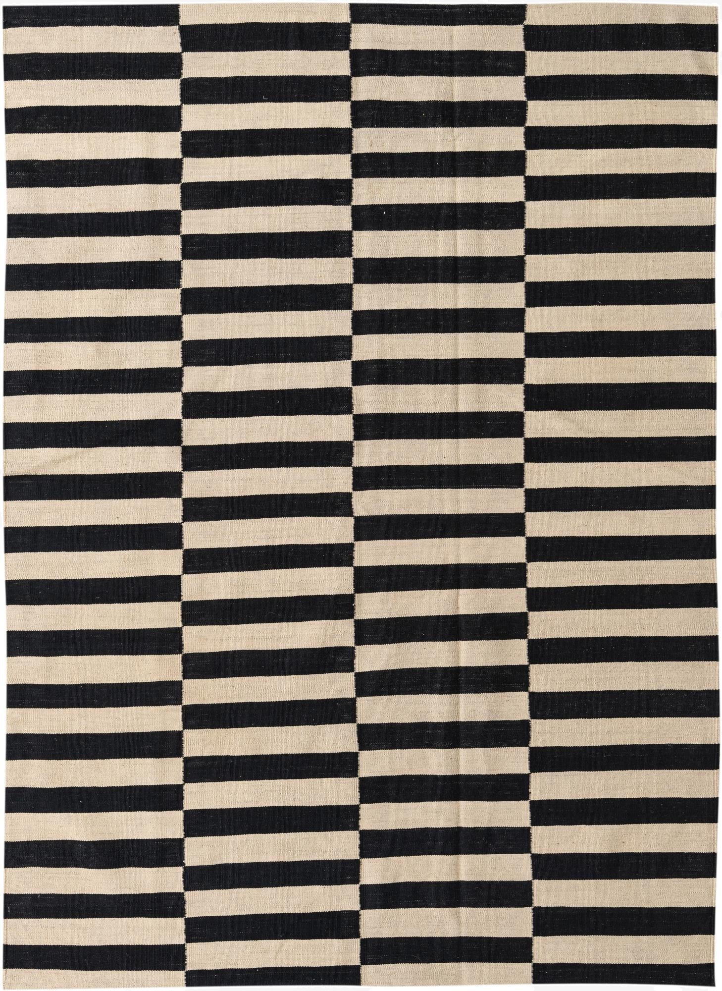 5' 8 x 7' 10  Hand Woven Kilim Modern Wool Rug