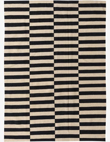 5' 8 x 7' 10 Hand Woven Kilim Modern Wool Rug