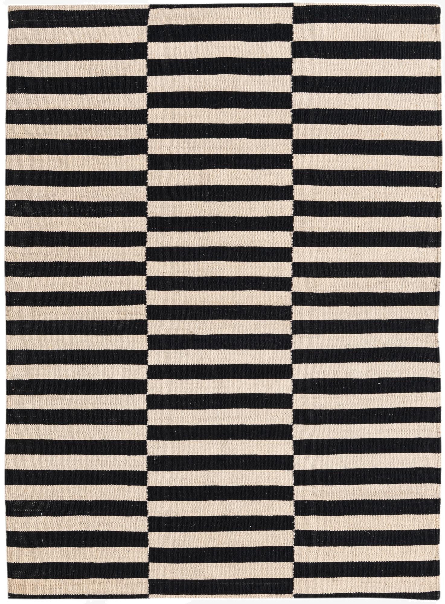 3' 4 x 4' 9  Hand Woven Kilim Modern Wool Rug