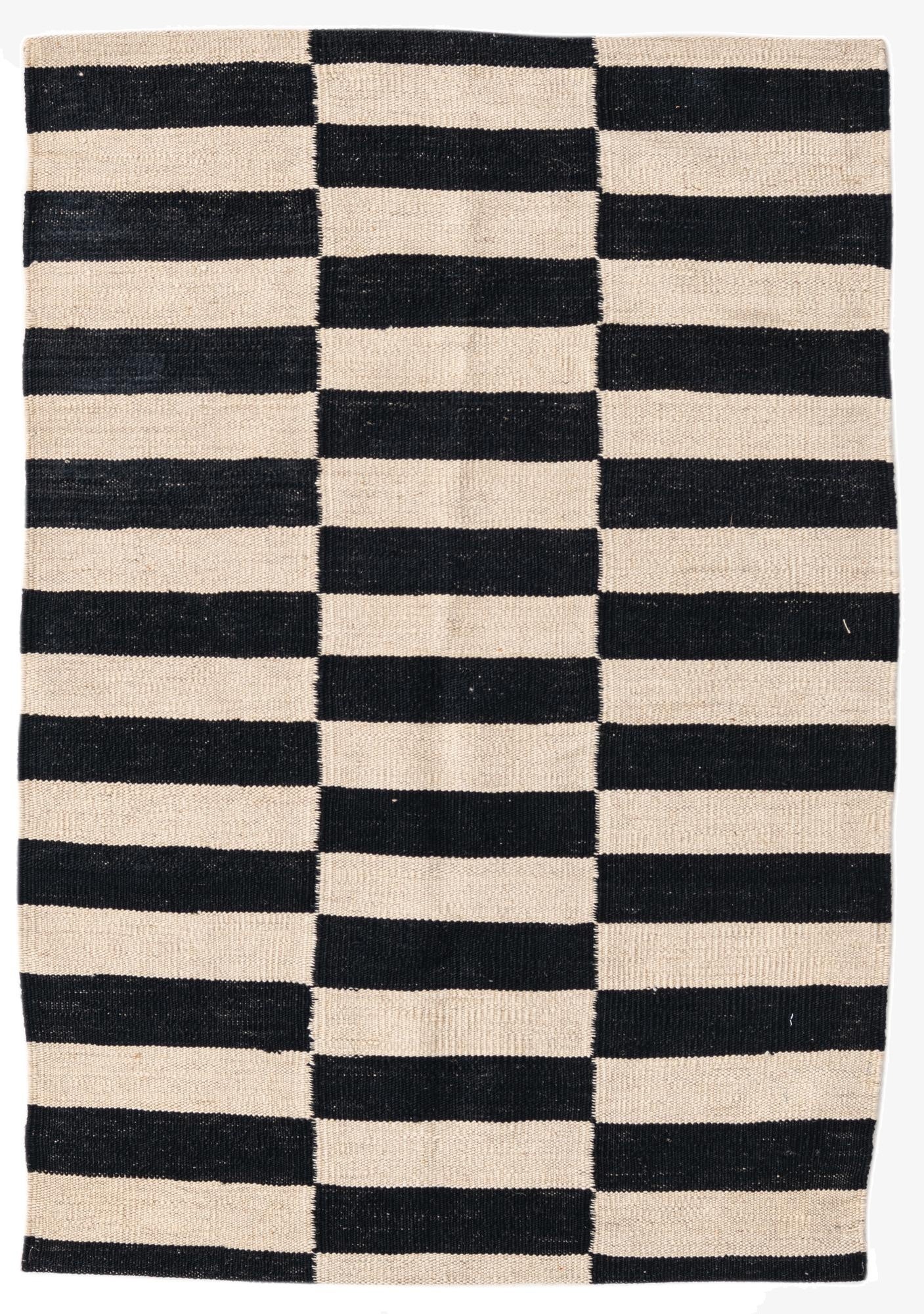 2' 8 x 3' 9  Hand Woven Kilim Modern Wool Rug