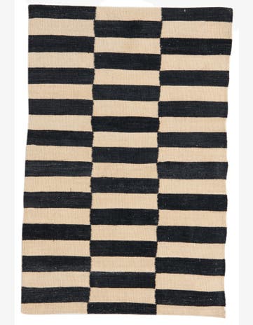 2' 7 x 3' 11 Hand Woven Kilim Modern Wool Rug