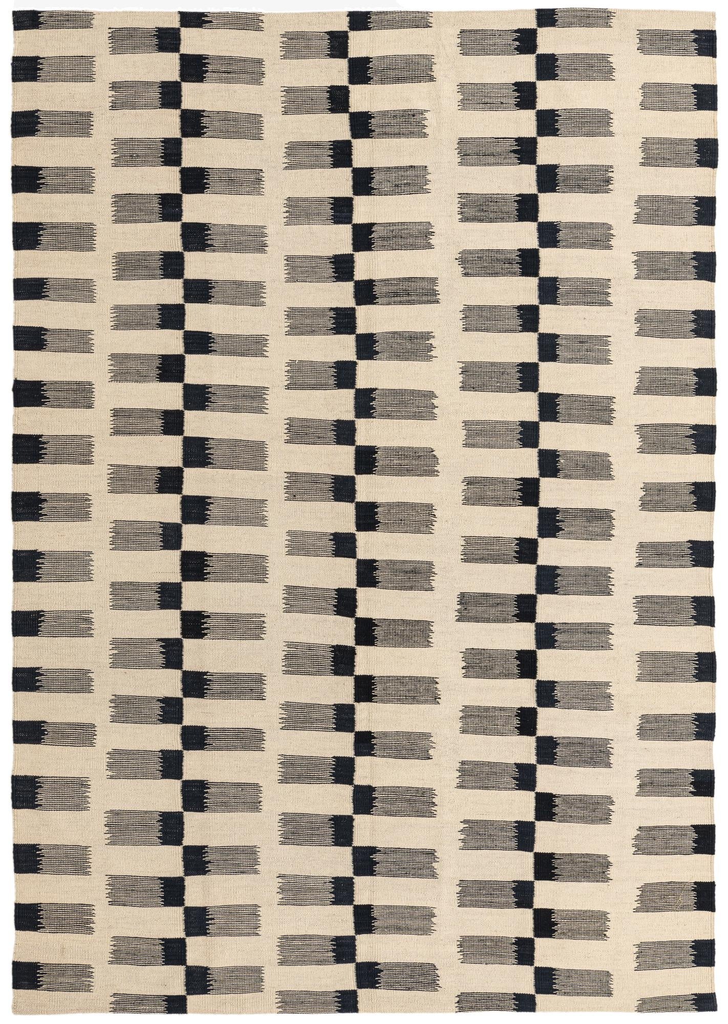 5' 7 x 7' 11  Hand Woven Kilim Modern Wool Rug