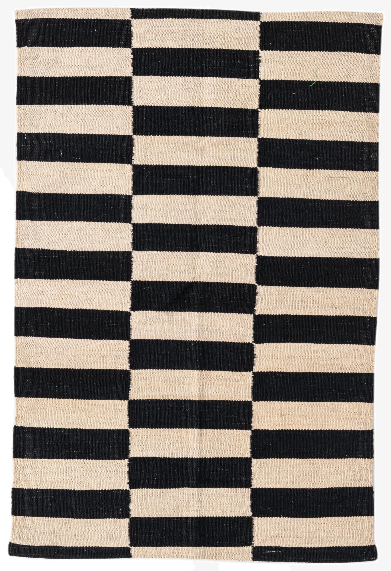 2' 6 x 3' 10  Hand Woven Kilim Modern Wool Rug