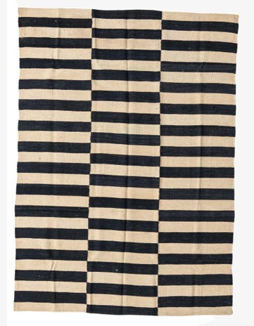 4' 2 x 5' 10 Hand Woven Kilim Modern Wool Rug