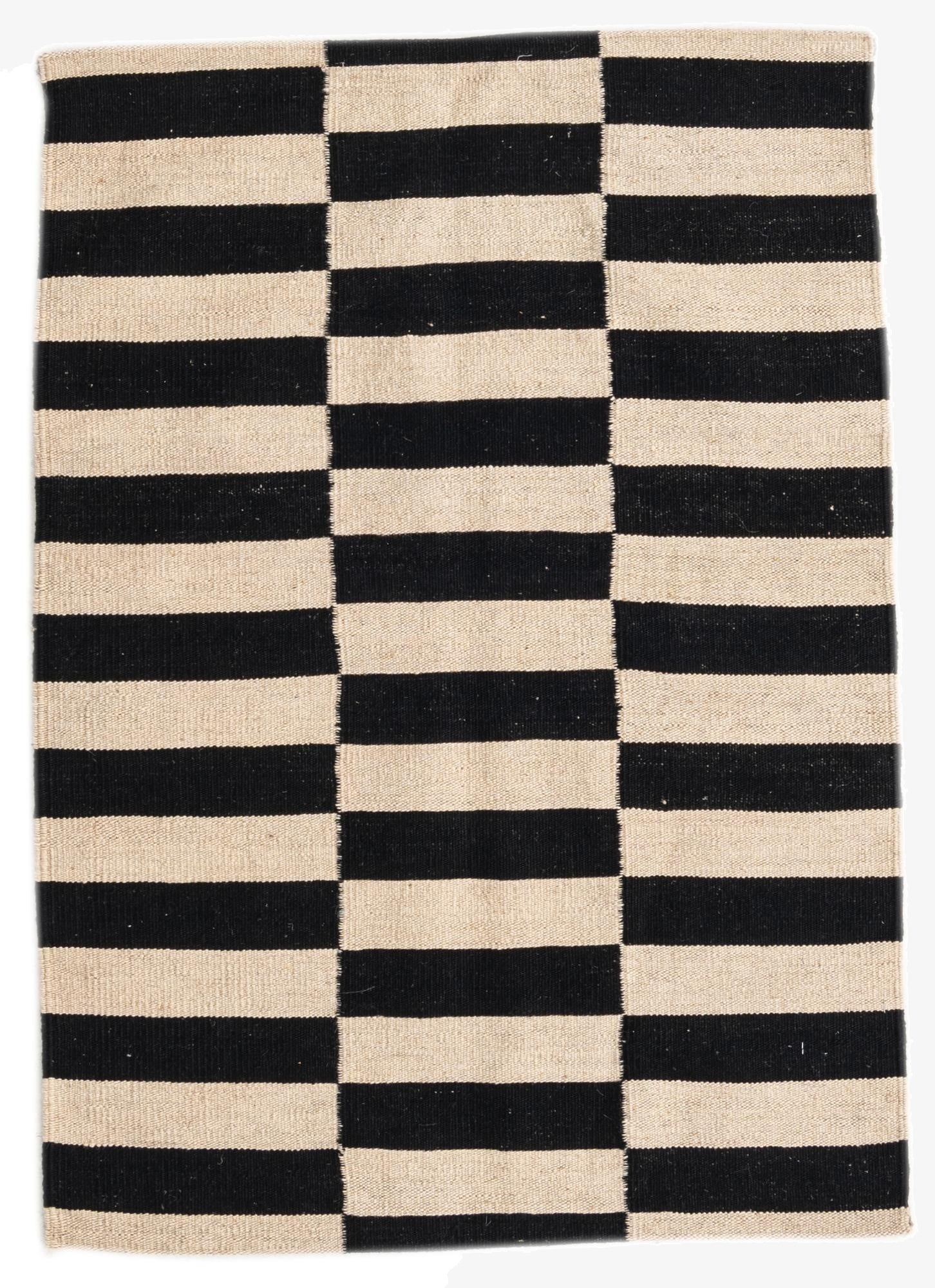 2' 8 x 3' 9  Hand Woven Kilim Modern Wool Rug