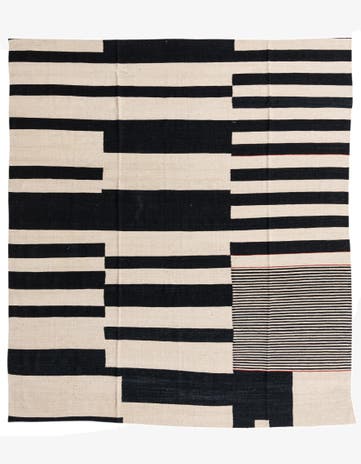 8' 3 x 9' 5 Hand Woven Kilim Modern Wool Rug