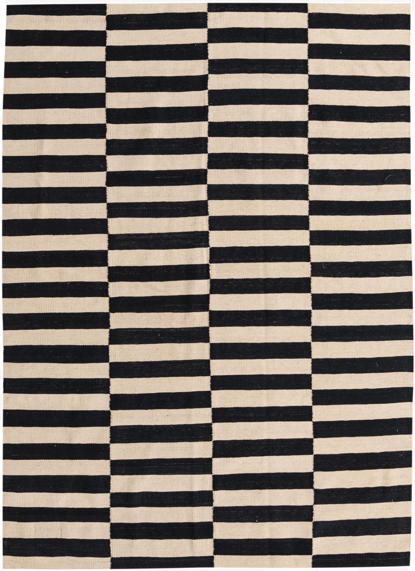 5' 8 x 7' 11  Hand Woven Kilim Modern Wool Rug