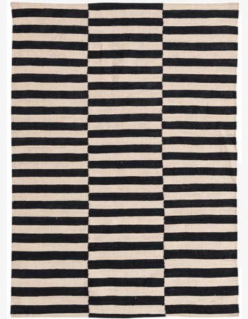 3' 5 x 4' 9 Hand Woven Kilim Modern Wool Rug
